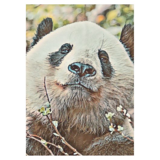 Toony Panda Tischdecke (Vorderseite)