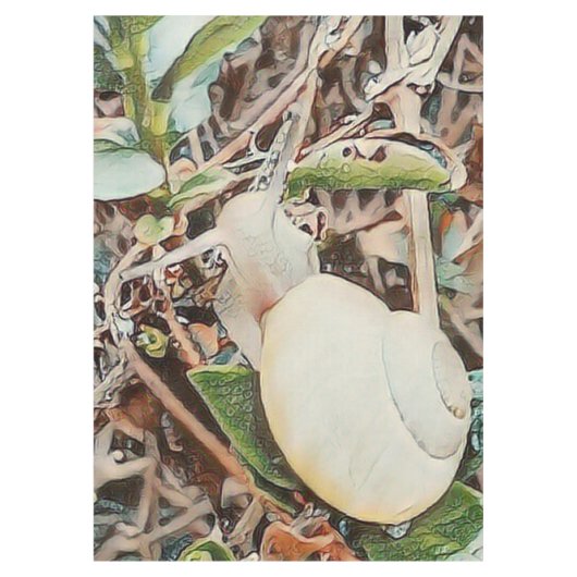 Toony Schnecke Tischdecke (Vorderseite)