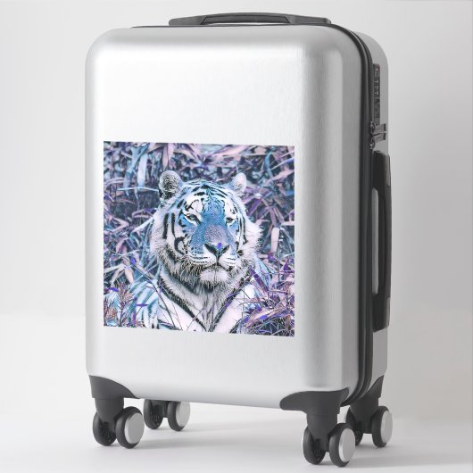 Toony Tiger blau Aufkleber (Koffer)