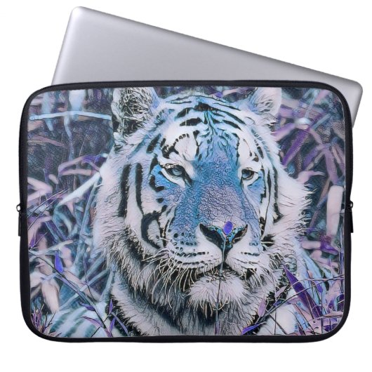 Toony Tiger blau Laptopschutzhülle (Vorderseite)