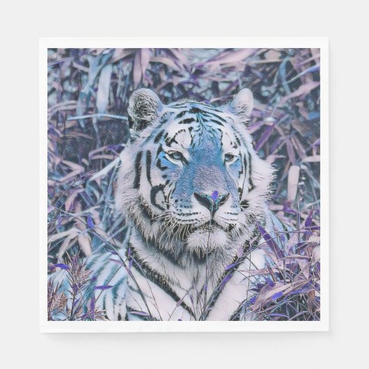 Toony Tiger blau Serviette (Vorderseite)