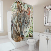 Toony Wolf Duschvorhang (Beispiel)