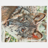 Toony Wolf Fleecedecke (Vorderseite (Horizontal))