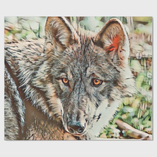 Toony Wolf Geschenkpapier (Flach)