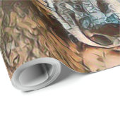 Toony Wolf Geschenkpapier (Rolleneckpunkt)