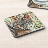 Toony Wolf Getränkeuntersetzer (Linke Seite)