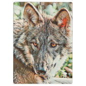 Toony Wolf Klemmbrett (Rückseite)