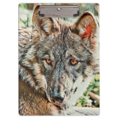 Toony Wolf Klemmbrett (Vorderseite)