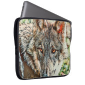 Toony Wolf Laptopschutzhülle (Vorne Rechts)