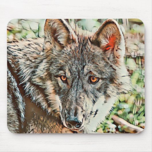 Toony Wolf Mousepad (Vorne)