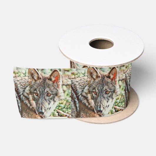 Toony Wolf Satinband (Spule)