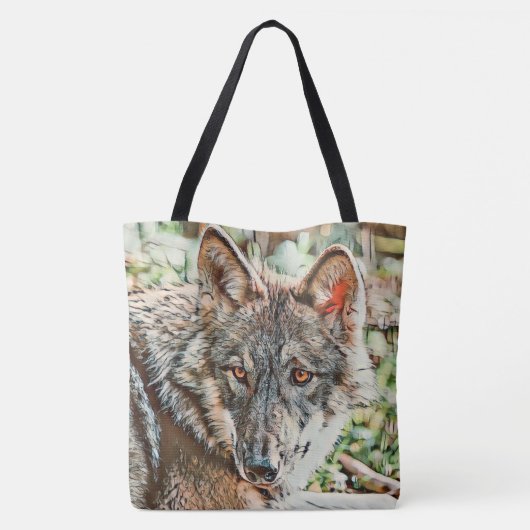 Toony Wolf Tasche (Rückseite)