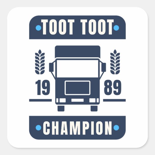 Toot Champ Sticker (Vorderseite)