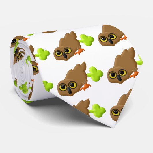 Toot-Eule Krawatte (Gerollt)