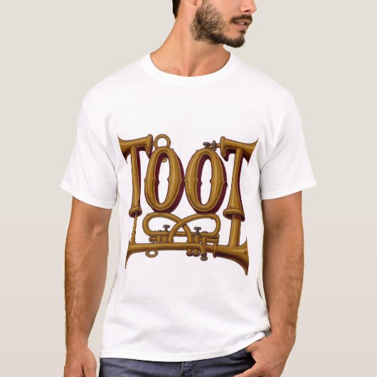 TOOT Messingtypografie aus Messing T-Shirt (Vorderseite)