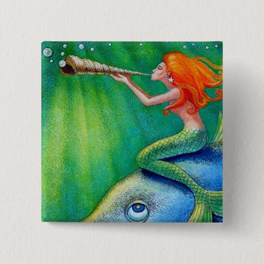 Toot Yur besitzen Seashell-Meerjungfrau! Button (Vorderseite)