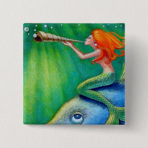 Toot Yur besitzen Seashell-Meerjungfrau! Button
