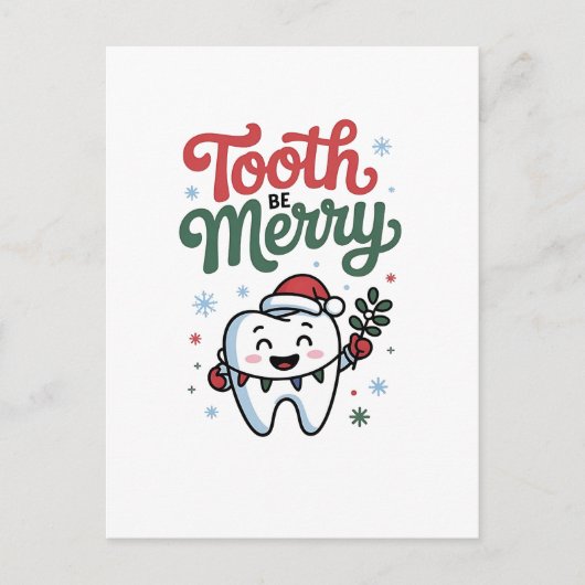 Tooth Be frohe Zahnarzt Weihnachten Weihnachten We Ankündigungspostkarte (Vorderseite)