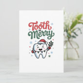 Tooth Be frohe Zahnarzt Weihnachten Weihnachten We Einladung (Stehend Vorderseite)