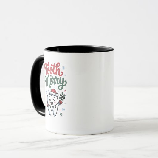 Tooth Be frohe Zahnarzt Weihnachten Weihnachten We Tasse (Vorderseite Links)
