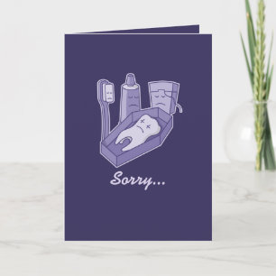 Tooth-Beerdigung Karte