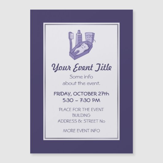 Tooth-Beerdigung Magnetkarte (Vorderseite)