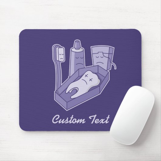 Tooth Beerdigung Mouse Pad Mousepad (Mit Mouse)