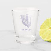 Tooth-Beerdigung Schnapsglas (Rückseite)