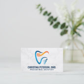 Tooth Brush Dental Logo | Health Care Terminkarte (Stehend Vorderseite)