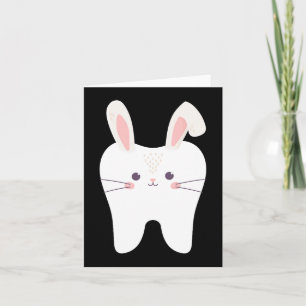 Tooth Bunny Dentist Osterfest Dental Istant Ostern Karte