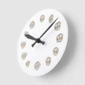 Tooth Clock (Medium) Runde Wanduhr (Winkel)
