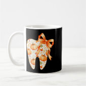Tooth Coquette Bow Dentist Thanksgiving Dental Ist Kaffeetasse (Links)