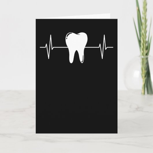 Tooth Dentist Dental Hygiene ist Heartbeat Gift Karte (Vorderseite)