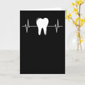 Tooth Dentist Dental Hygiene ist Heartbeat Gift Karte (Gelbe Blume)