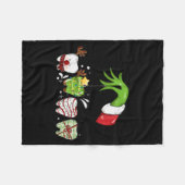 Tooth Dentist Dental Istant Teeth Christmas Santa Fleecedecke (Vorderseite (Horizontal))