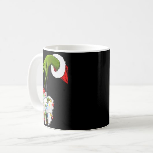 Tooth Dentist Dental Istant Teeth Christmas Xmas H Kaffeetasse (Vorderseite Links)