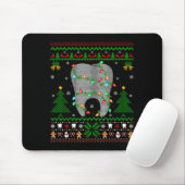 Tooth Dentist Dental Istant Teeth Ugly Christmas S Mousepad (Mit Mouse)