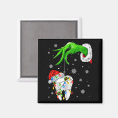 Tooth Dentist Dental Istant Teeth Xmas Christmas P Magnet (Vorderseite/Rückseite)