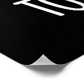 Tooth Egg Funny Dental Toothache Pub Dark BG Poster (Ecke)