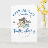 Tooth Fairy Besuch Karte (Gelbe Blume)