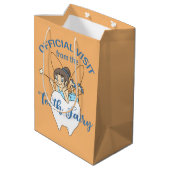 Tooth Fairy Besuch Mittlere Geschenktüte (Rückseite Schrägansicht)