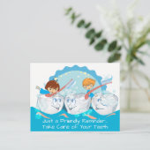 Tooth Fairy Dental Apointment Erinnerung Postkarte (Stehend Vorderseite)