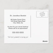 Tooth Fairy Dental Apointment Erinnerung Postkarte (Rückseite)