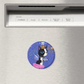 Tooth Fairy Dog Boston Terrier Pink Tutu Crown Magnet (In Situ (Geschirrspüler))