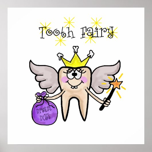 Tooth Fairy Funny Cartoon Poster  Customize It! (Vorne)