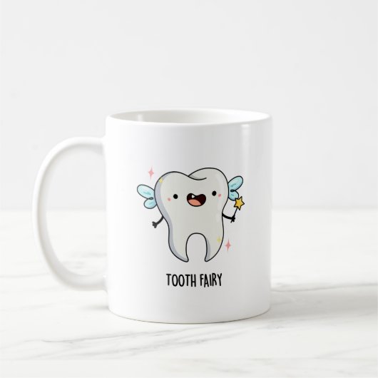 Tooth Fairy Funny Tooth Puff Kaffeetasse (Links)