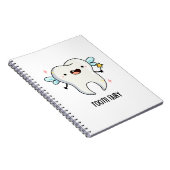 Tooth Fairy Funny Tooth Puff Notizblock (Rechte Seite)