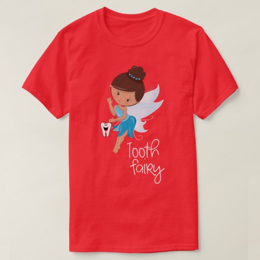 Tooth Fairy Happy Teeth Niedlich T-Shirt (Design vorne)
