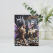 Tooth Fairy in ihrem Kleid der Zähne Postkarte (Stehend Vorderseite)