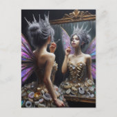 Tooth Fairy in ihrem Kleid der Zähne Postkarte (Vorderseite)